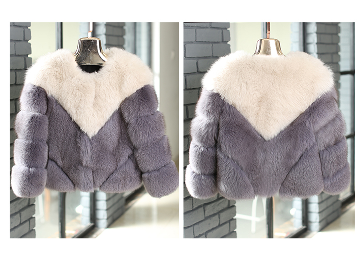 Cropped Fox Fur Jacket 999 Details 2