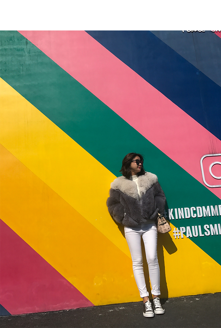 Cropped Fox Fur Jacket 999 Details 18
