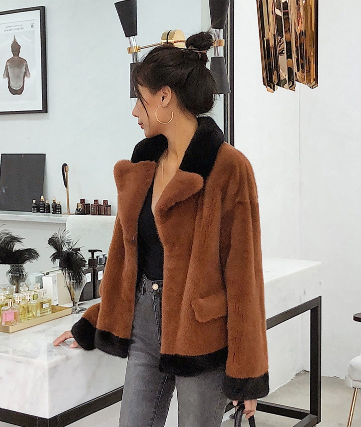 Mink Fur Bomber Jacket 0107-4