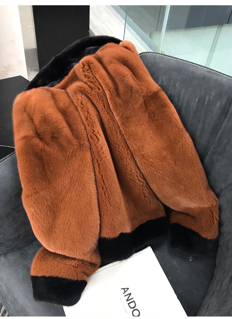 Mink Fur Bomber Jacket 0107-2