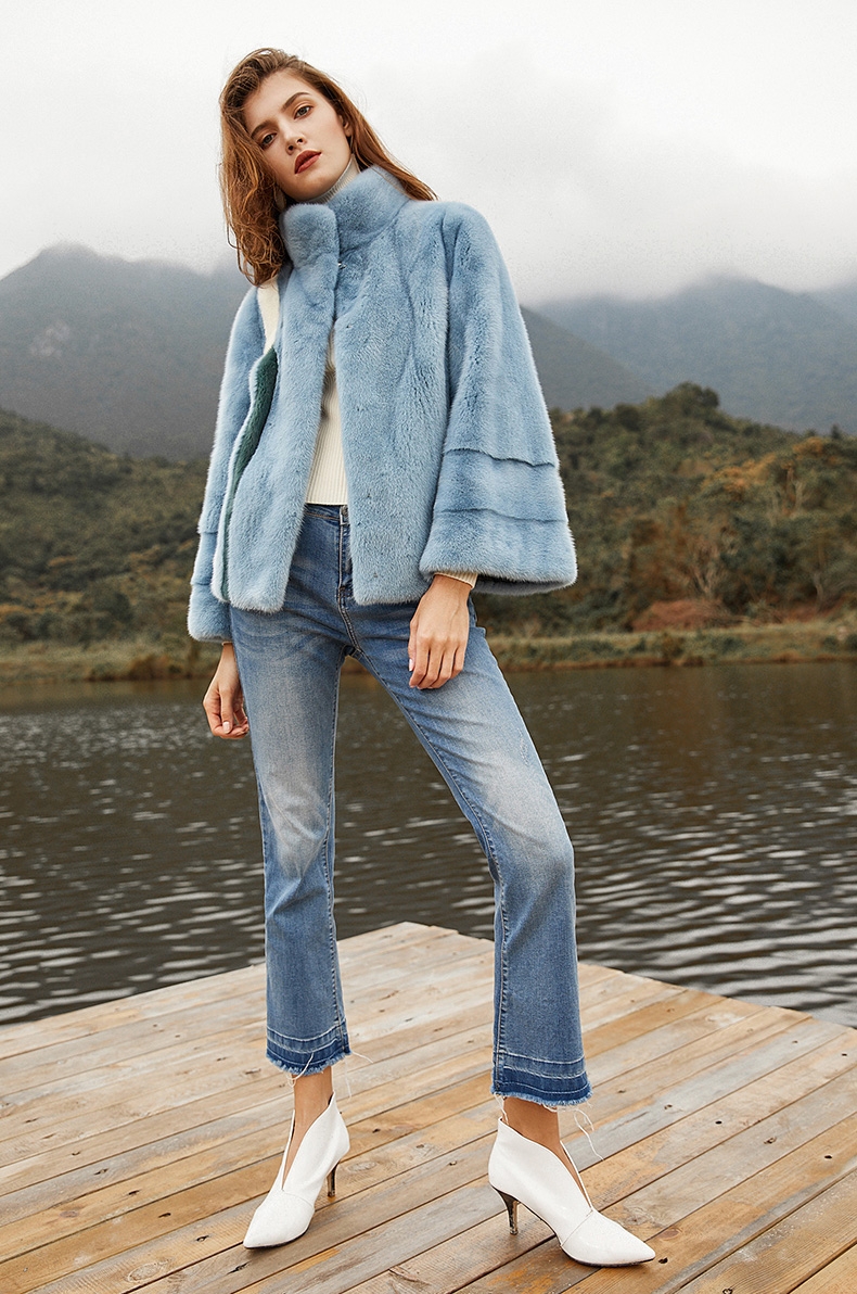Cropped Mink Fur Jacket 0113-3