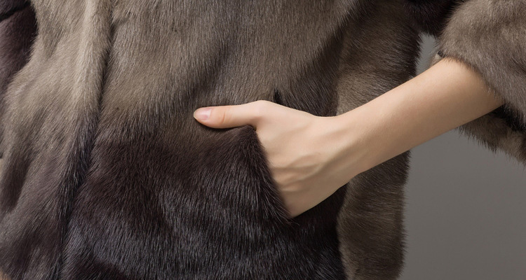 Cropped Mink Fur Jacket 748 Details 3