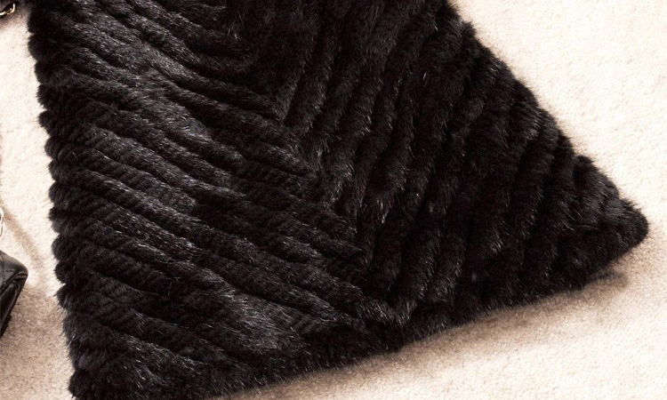 Knitted Mink Fur Jacket With Hood 749 Details 4