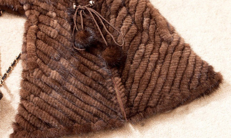 Knitted Mink Fur Jacket With Hood 749 Details 2