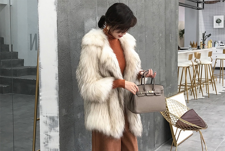 Knitted Raccoon Fur Jacket 308-3
