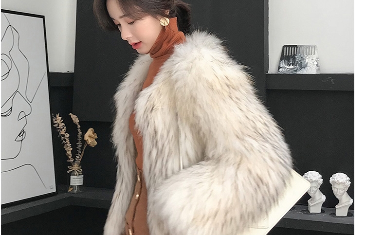 Knitted Raccoon Fur Jacket 309-1