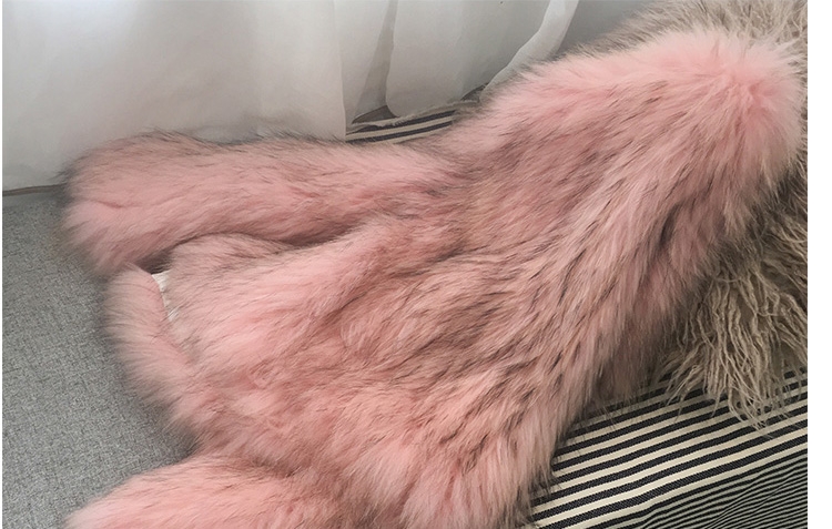 Knitted Raccoon Fur Jacket 309-6