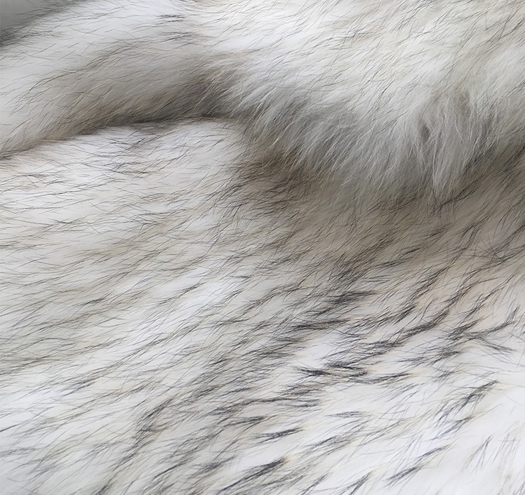 Wide Lapel Knitted Raccoon Fur Jacket 314-10