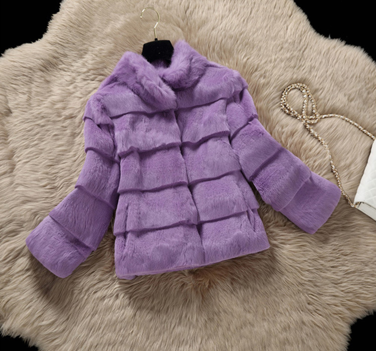 Sheared Rabbit Fur Jacket 724 Details 8