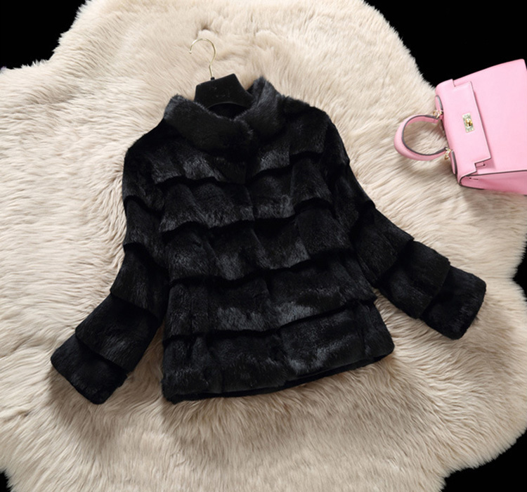 Sheared Rabbit Fur Jacket 724 Details 6