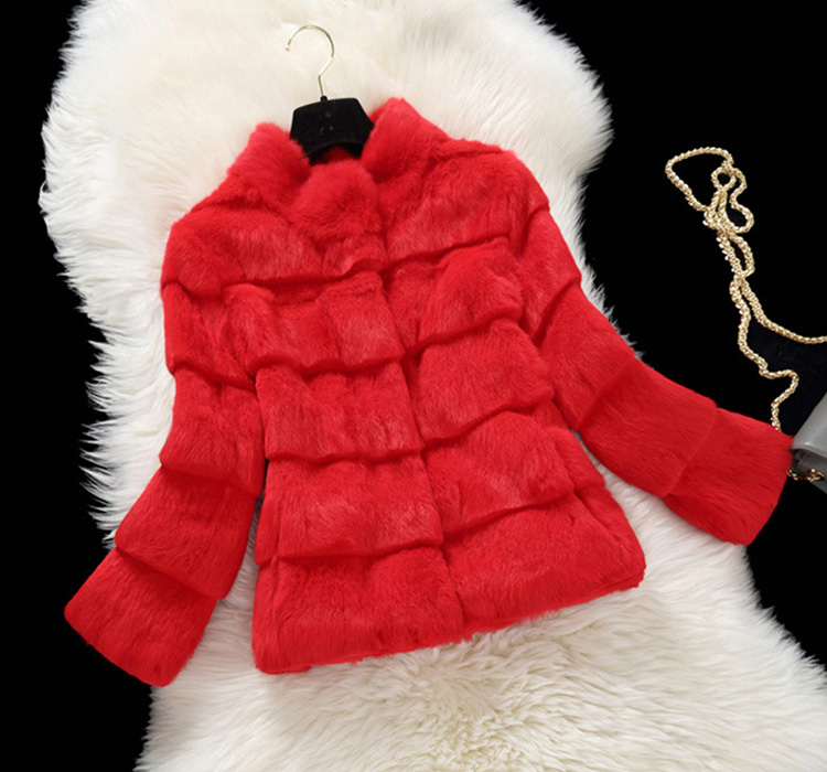 Sheared Rabbit Fur Jacket 724 Details 5