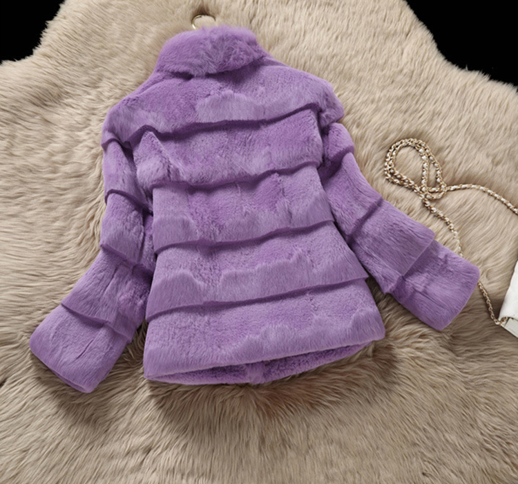 Sheared Rabbit Fur Jacket 724 Details 9