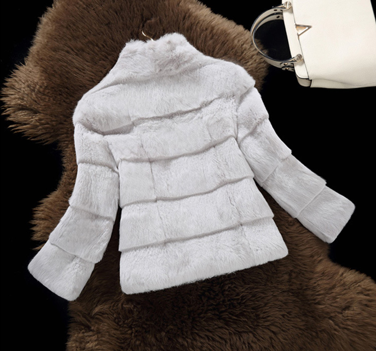 Sheared Rabbit Fur Jacket 724 Details 4