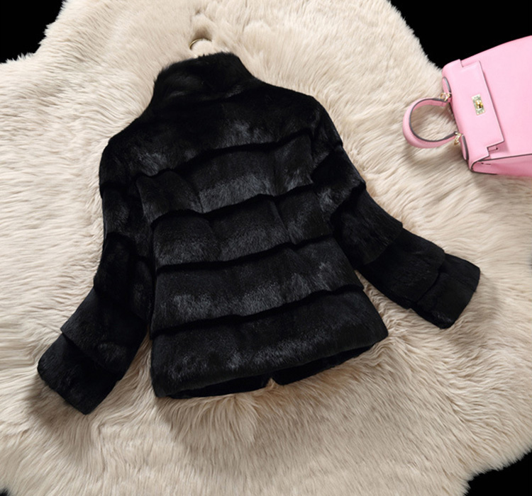 Sheared Rabbit Fur Jacket 724 Details 7