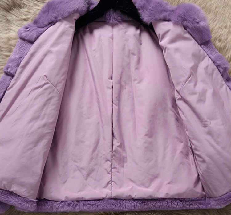Sheared Rabbit Fur Jacket 724 Details 10