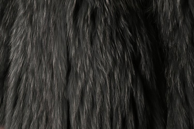 Knitted Raccoon Fur Coat 783 Details 3