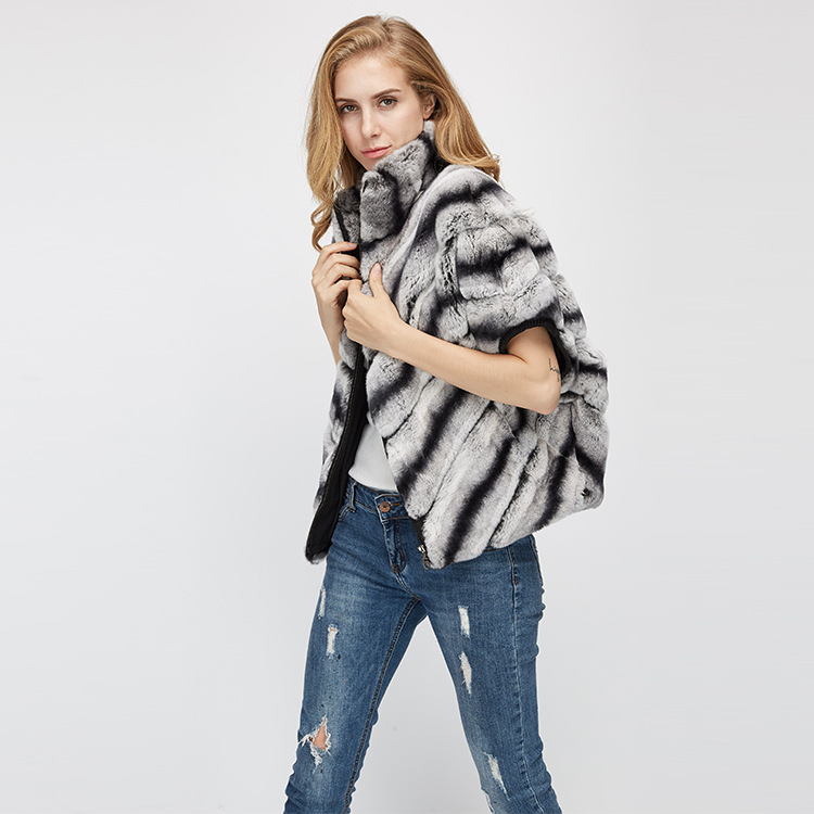 Batwing Rex Rabbit Fur Jacket 953 Details 6