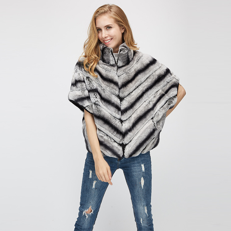 Batwing Rex Rabbit Fur Jacket 953 Details 4
