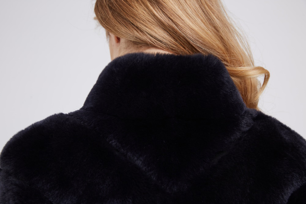 Batwing Rex Rabbit Fur Jacket 213 Details 2