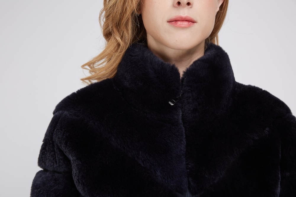 Batwing Rex Rabbit Fur Jacket 213 Details 1