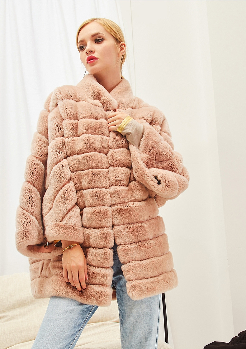 Rex Rabbit Fur Cape Jacket 292-4