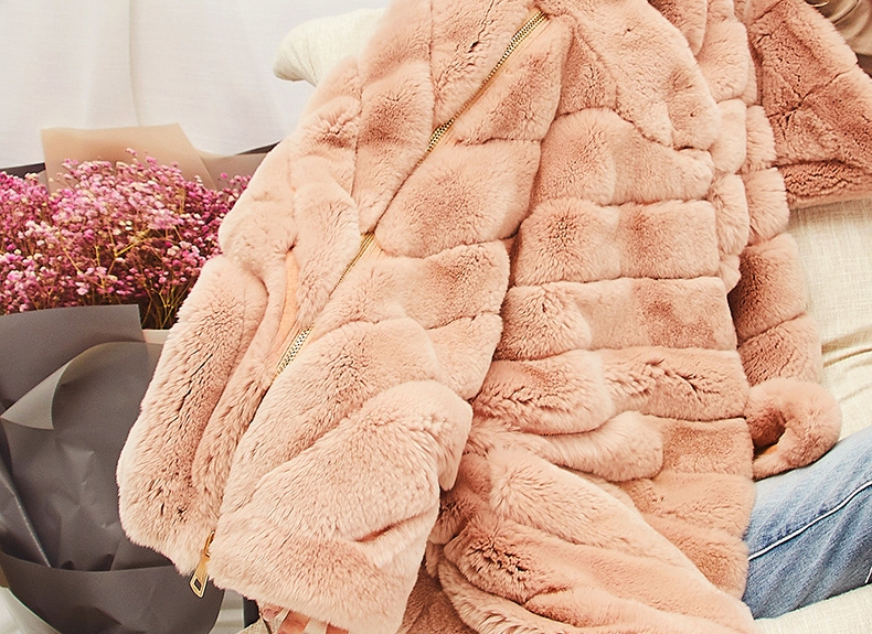 Rex Rabbit Fur Cape Jacket 292-3