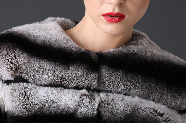 Cropped Rex Rabbit Fur Jacket 779 Details 1