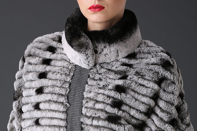 Rex Rabbit Fur Jacket with Cashmere Inner 786 Detail 1