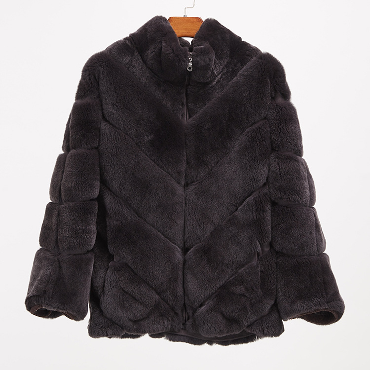 Batwing Rex Rabbit Fur Jacket 961 Details 3
