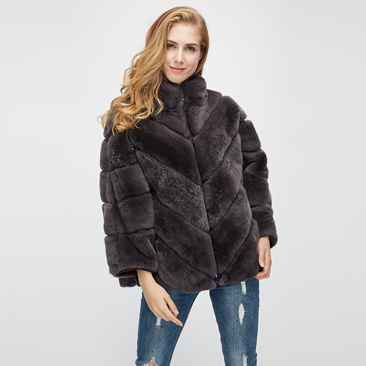 Batwing Rex Rabbit Fur Jacket 961 Details 9