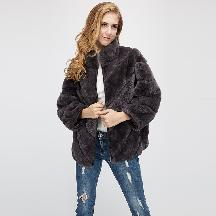 Batwing Rex Rabbit Fur Jacket 961 Details 6