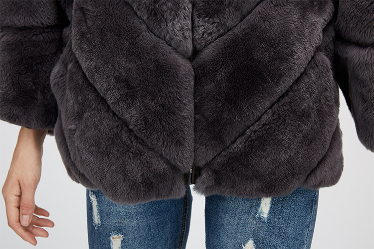 Batwing Rex Rabbit Fur Jacket 961 Details 15