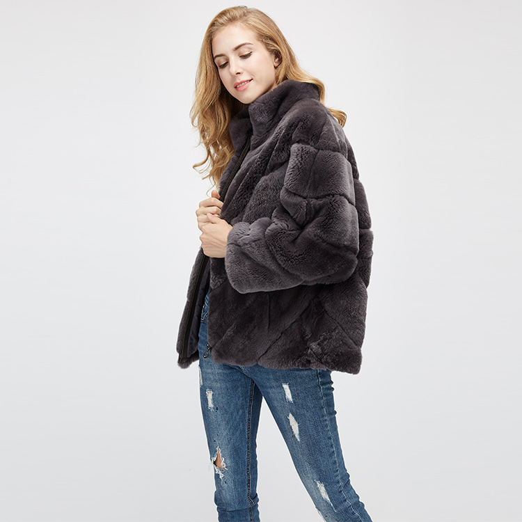 Batwing Rex Rabbit Fur Jacket 961 Details 8