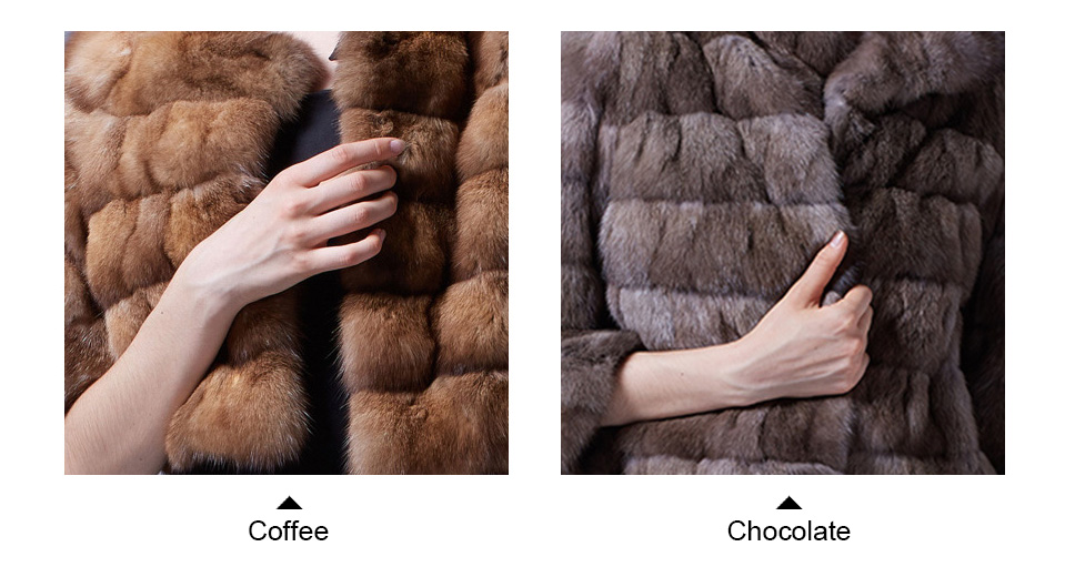 Sable Fur Cropped Jacket 051 Details 0