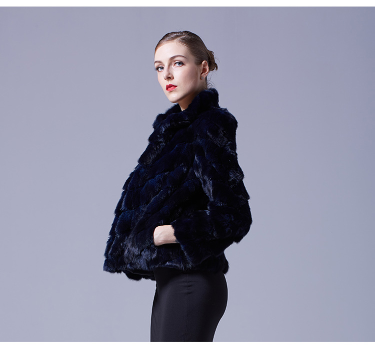 Cropped Sable Fur Jacket 068 Details 3