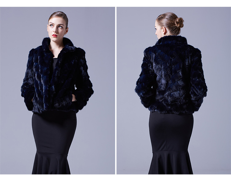 Cropped Sable Fur Jacket 068 Details 4