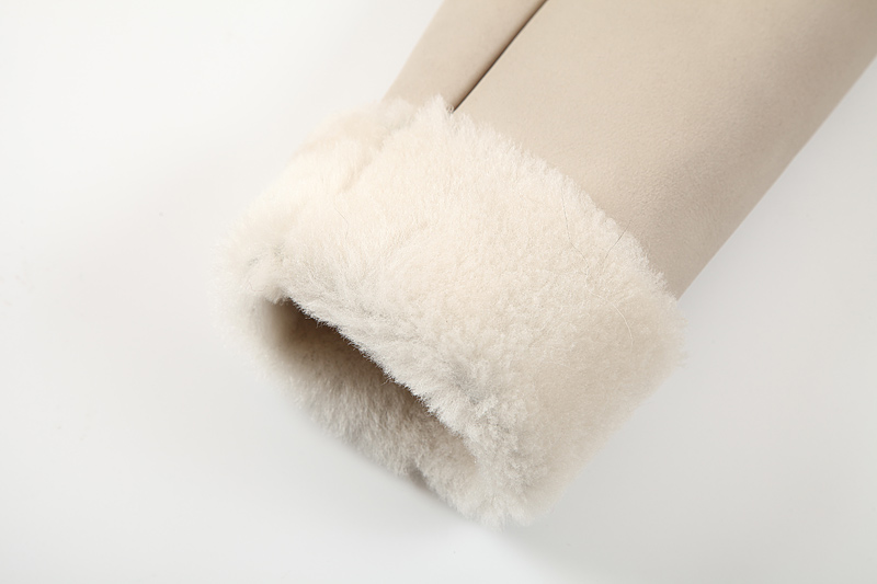 Shearling Sheepskin Cropped Jacket 088 Details 15