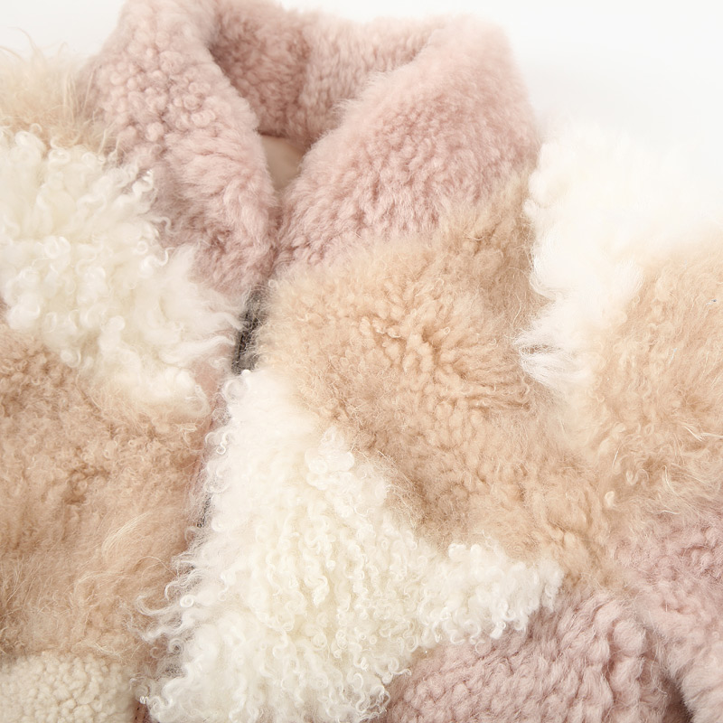 Shearling Sheep Fur Jacket 097 Details 10