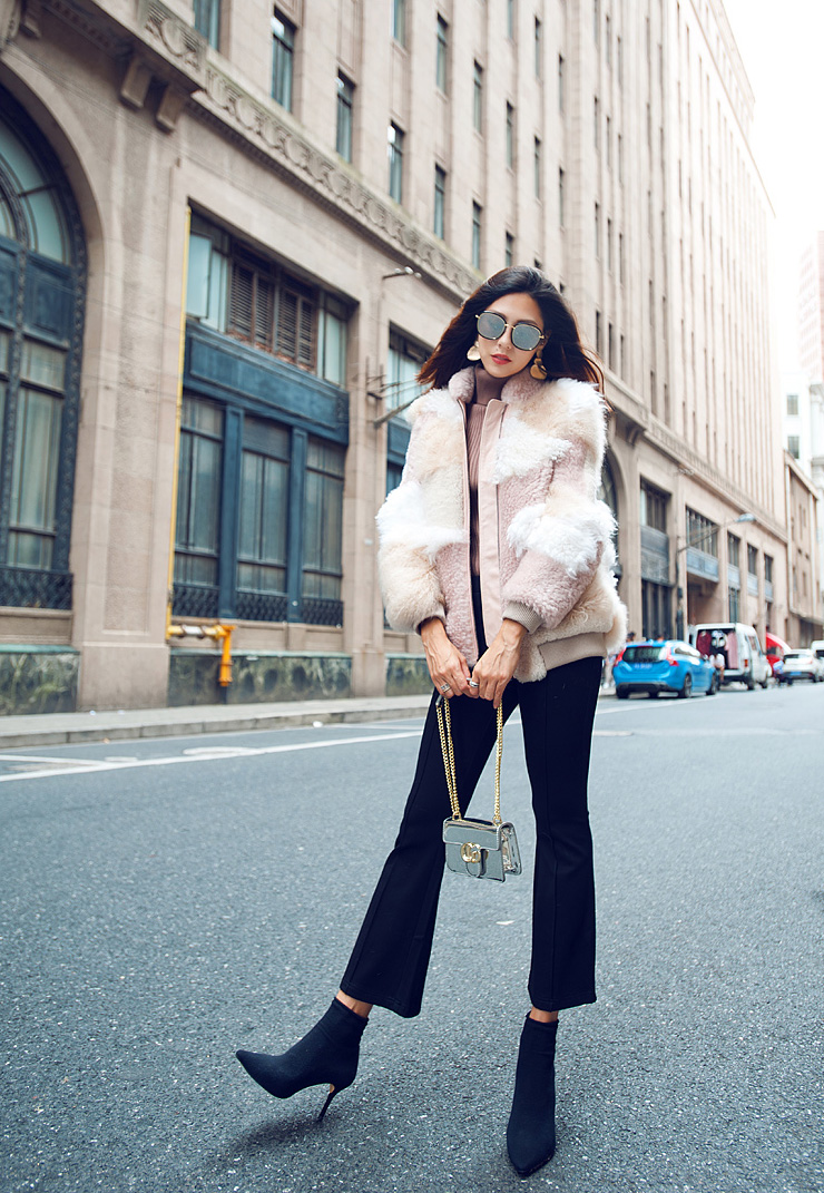 Shearling Sheep Fur Jacket 097 Details 6
