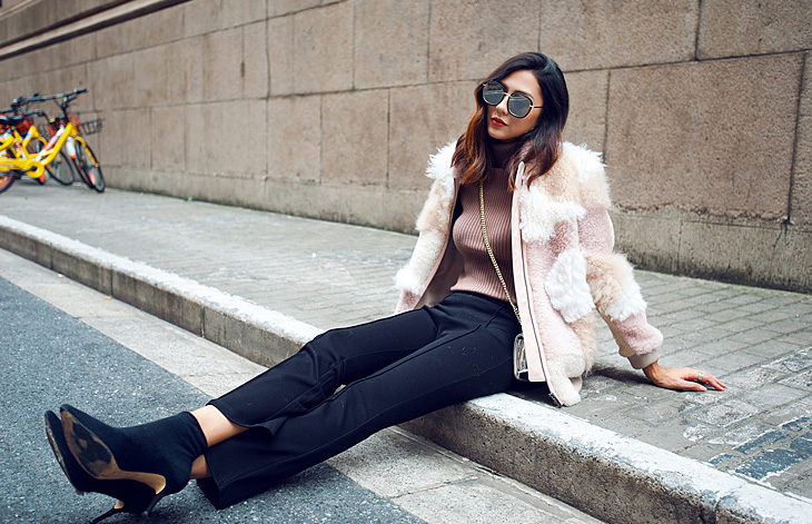 Shearling Sheep Fur Jacket 097 Details 5
