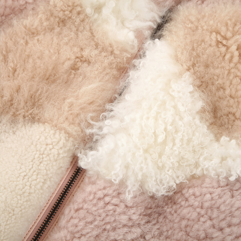 Shearling Sheep Fur Jacket 097 Details 11