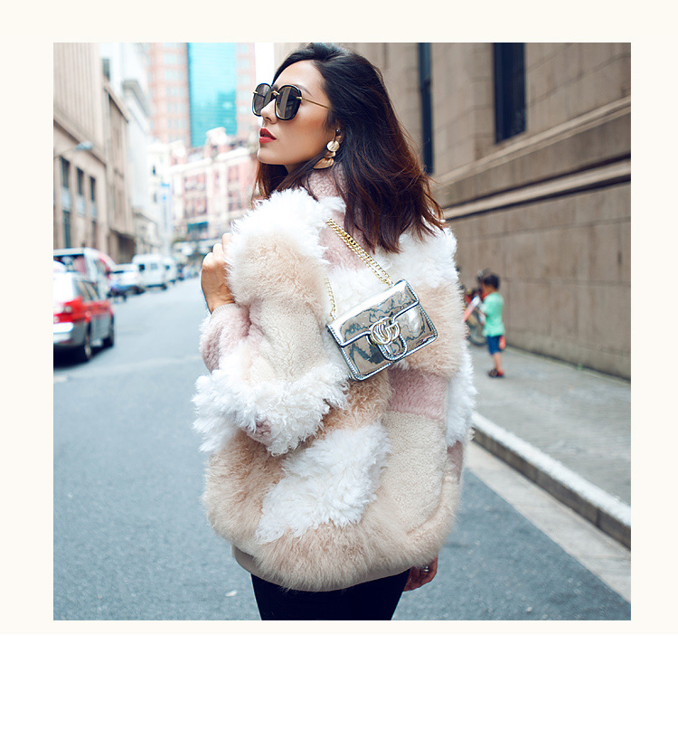 Shearling Sheep Fur Jacket 097 Details 9