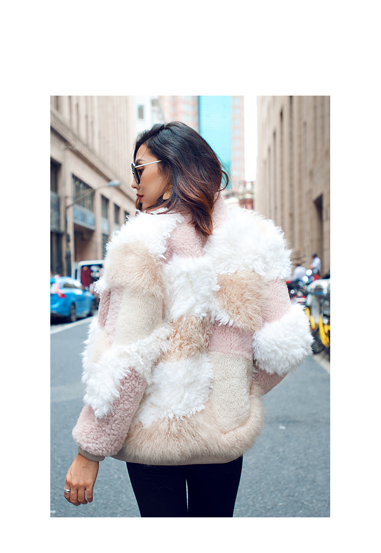 Shearling Sheep Fur Jacket 097 Details 1