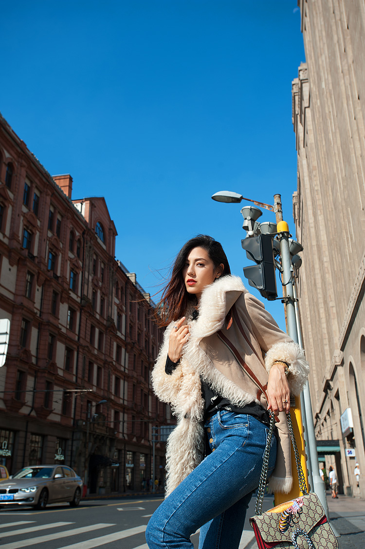 Shearling Sheepskin Jacket 098 Details 5