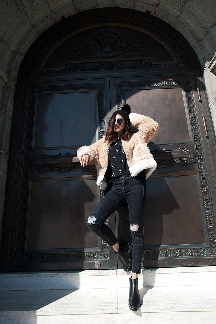 Merino Shearling Sheep Fur Jacket 109 Details 4