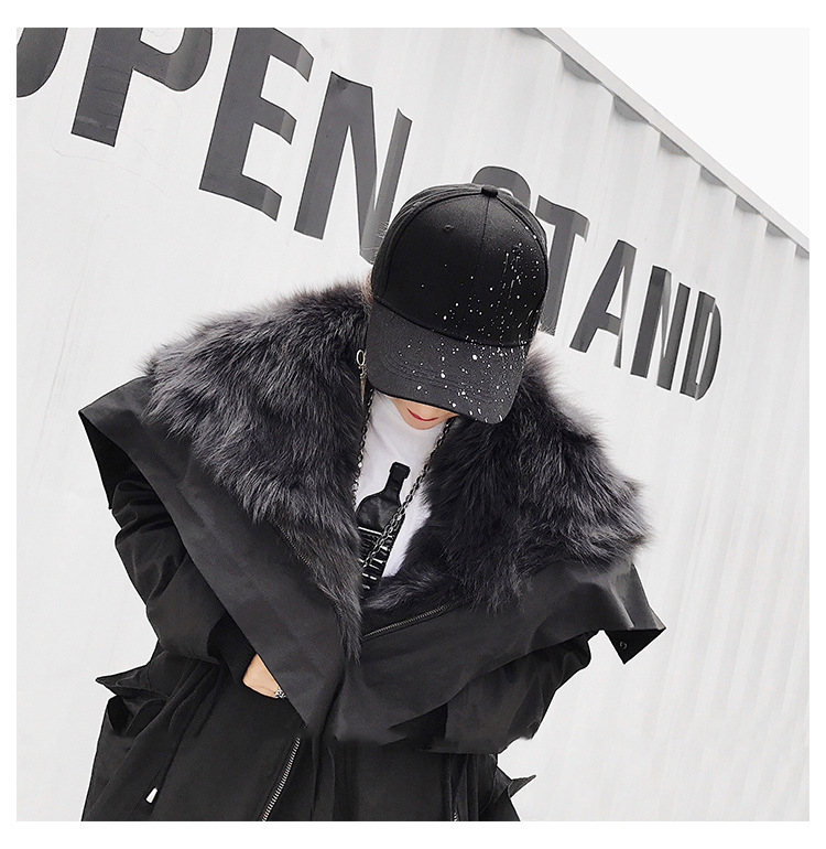 Detachable Fox Fur Liner Parka with Zipped Hood 014 Details 5