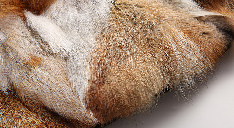 Raccoon Fur Trimmed Hooded Jacket with Detachable Fox Fur Liner 117 Details 6
