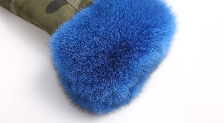 Fox Fur Trimmed Hooded Parka with Detachable Liner 133-18