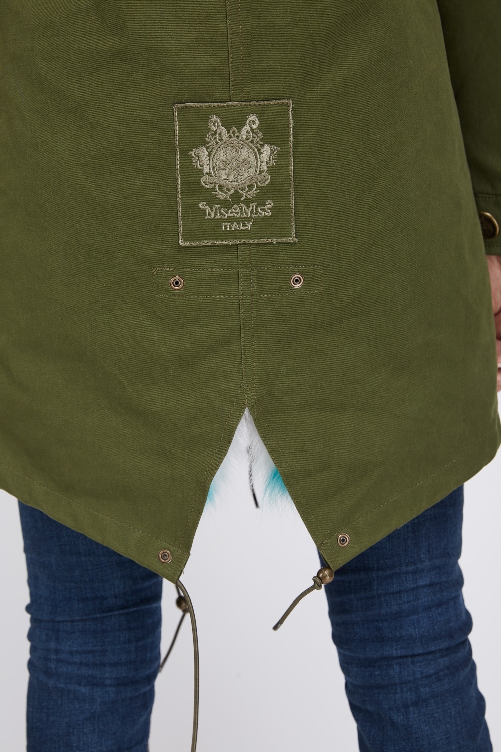 Fox Fur Lined Parka with Raccoon Fur Trimmed Hood 245 Details 7