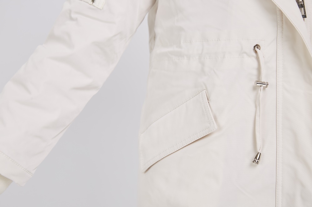 Detachable Fox Fur Lined Hooded Down-filled Parka with Raccoon Fur Trim 249 Details 4